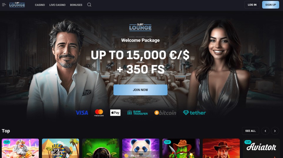 Slotlounge registration form with the LIZARD code field filled in